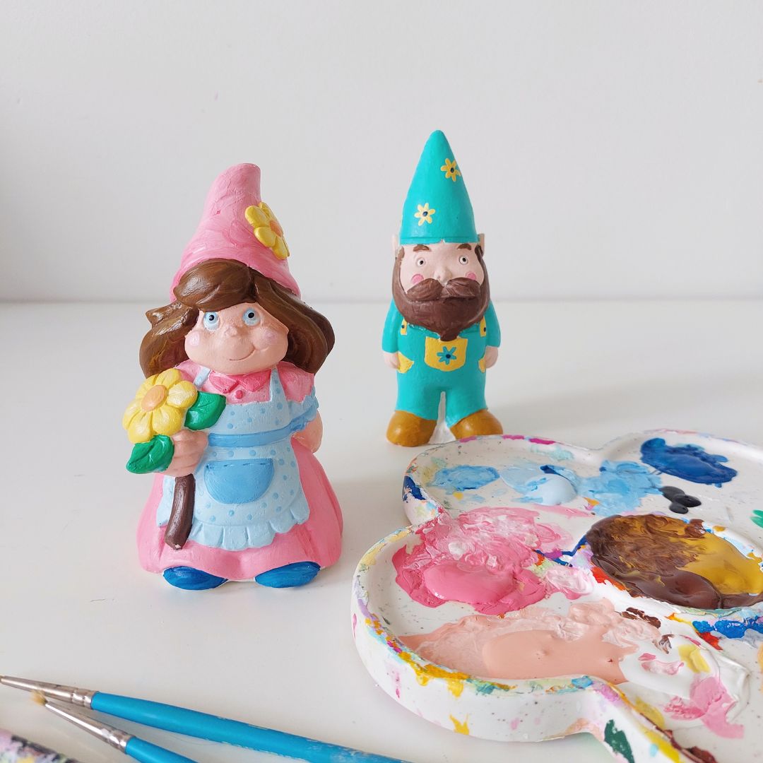 enchanted garden gnome painting for kids